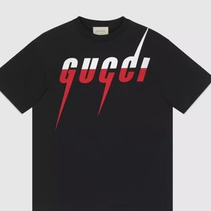 T-SHIRT WITH GUCCI BLADE PRINT Size Small